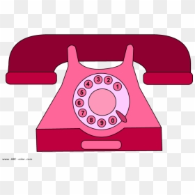 Clipart Telephone Rotary Dial Phone - โทรศัพท์ Png, Transparent Png - rotary phone png