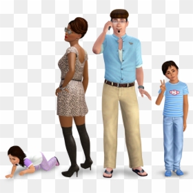 Transparent Sims Png - Sims 3 Premade Families, Png Download - sims 4 plumbob png