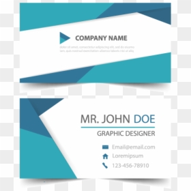 Banner Blue Layout, HD Png Download - business card template png