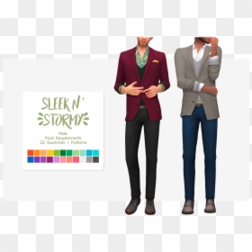 Sims 4 Male Pants Maxis Match, HD Png Download - sims 4 plumbob png