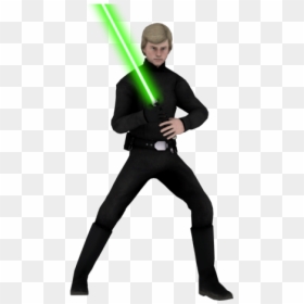 Luke Skywalker Transparent Background, HD Png Download - luke lightsaber png