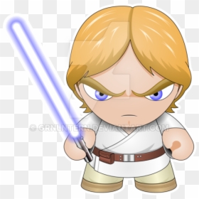 Cartoon, HD Png Download - luke lightsaber png