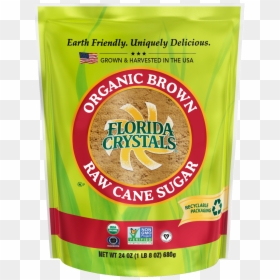 Florida Crystals Organic Raw Cane Sugar, HD Png Download - brown sugar png