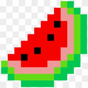 Watermelon Pixel Art, HD Png Download - watermelon emoji png