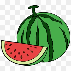 Kawaii Easy Watermelon Draw, HD Png Download - watermelon emoji png