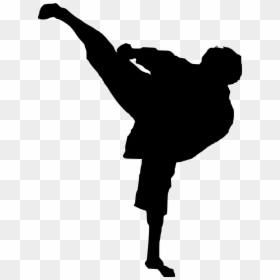 Karate Silhouette Png, Transparent Png - karate silhouette png