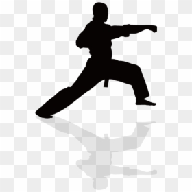 Taekwondo Topper Karate- - Kung Fu Silhouette Png, Transparent Png - karate silhouette png