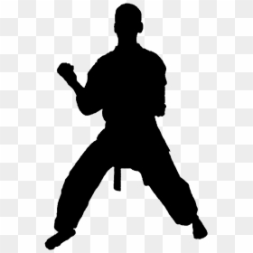 Clip Art Taekwondo Silhouette Illustration Karate - Man Walking Clipart, HD Png Download - karate silhouette png