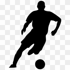 Volleyball - Football Player Clipart Png, Transparent Png - soccer player silhouette png