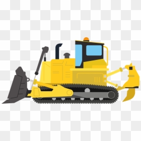 Architectural Engineering Euclidean Vector - Bulldozer Truck Clipart Png, Transparent Png - construction silhouette png