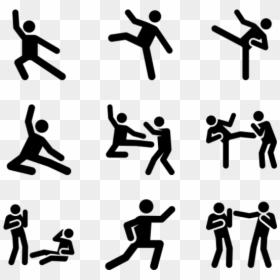 Icon, HD Png Download - karate silhouette png