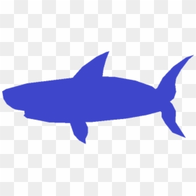 Cobalt Blue,shark,whales Dolphins And Porpoises - Shark Clipart Blue, HD Png Download - shark clipart png