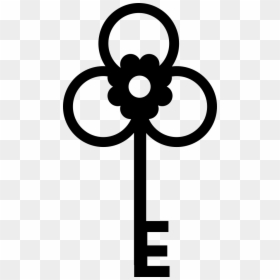 Icon Key Flower, HD Png Download - flower shape png