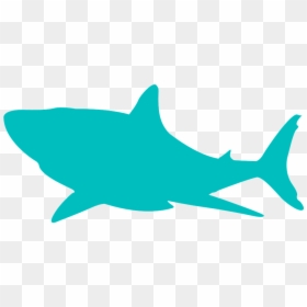Mako Shark Clipart Transparent Background - Bull Shark Black And White, HD Png Download - shark clipart png