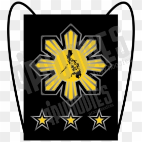 Sun, And Three Stars, And "anthem Phoodies Bag - Philippine Map, HD Png Download - philippine sun png