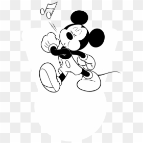 Mickey Mouse Logo Black And White - Mickey Mouse Coloring Pages, HD Png Download - micky mouse png