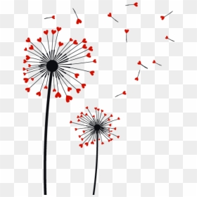 Common Wish Quotation Plant - Dandelion Wishes Quotes, HD Png Download - retro border png