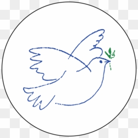 Dove Peace Button - Symbols For God The Holy Spirit, HD Png Download - dove with olive branch png