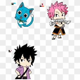 Fairy Tail Gray Chibi Png, Transparent Png - fairy tail happy png
