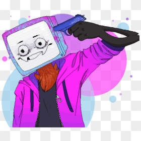 Tv Head Pyro Cynical, HD Png Download - cartoon tv png