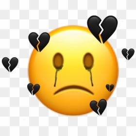 Heart Broken Sad Emoji, HD Png Download - sad emoji png