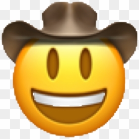 Sad Cowboy Emoji Png, Transparent Png - vhv