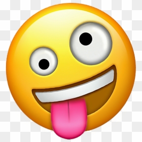 New Crazy Face Emoji, HD Png Download - sad emoji png