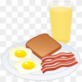 Bacon And Eggs Drawing, HD Png Download - breakfast png