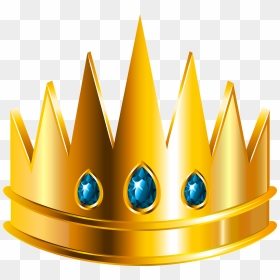 King Transparent Background Crown Clipart, HD Png Download - gold crown png