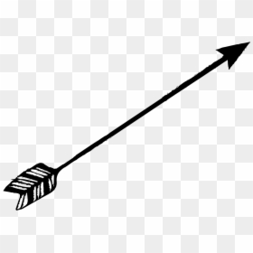 Slant Line Clip Art, HD Png Download - black arrow png