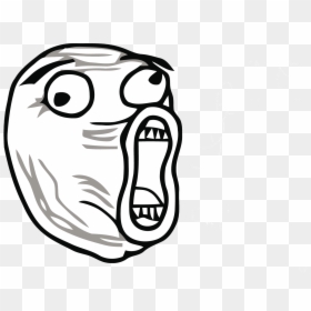 Cartoon Lol Face, HD Png Download - rage face png