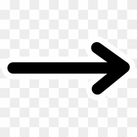 Line With Arrow Transparent, HD Png Download - black arrow png