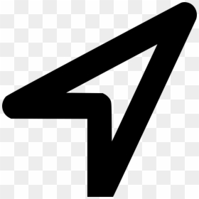 Triangle, HD Png Download - black arrow png