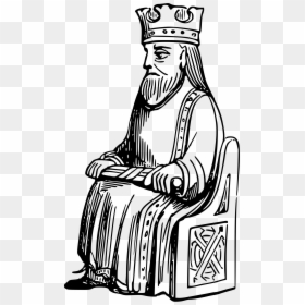 King Black And White Png, Transparent Png - throne png