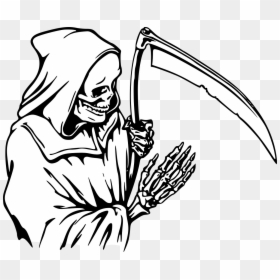 Black And White The Reaper, HD Png Download - grim reaper png