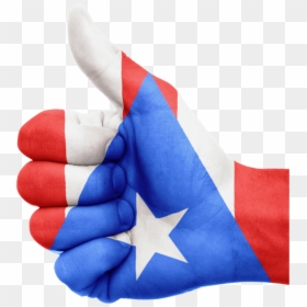 Puerto Rico Flag Hand, HD Png Download - puerto rico flag png