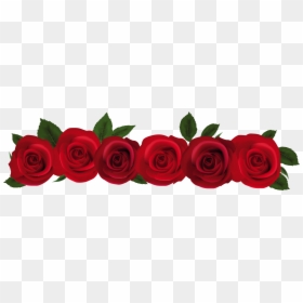 Red Rose Border Clip Art, HD Png Download - red line png