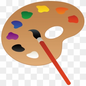 Paint Palette Clipart, HD Png Download - paintbrush png