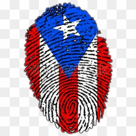 Puerto Rican Flag Fingerprint, HD Png Download - puerto rico flag png