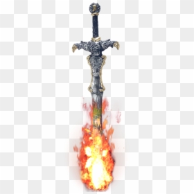 Espada De Fuego Png, Transparent Png - fuego png