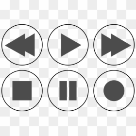 Play Pause Next Previous Icons, HD Png Download - play icon png