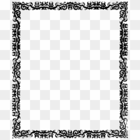 Black Glitter Border Png, Transparent Png - white border png