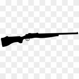Rifle Black And White, HD Png Download - ak 47 png