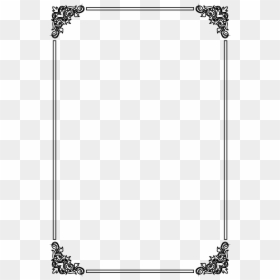 Free Simple Frame Vector, HD Png Download - white border png