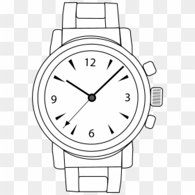 19 Watching Png Black And White Hand Watch Huge Freebie - Hand Watch Clip Art, Transparent Png - watch png