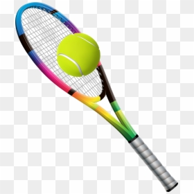 Tennis Racket With Ball Png, Transparent Png - tennis ball png