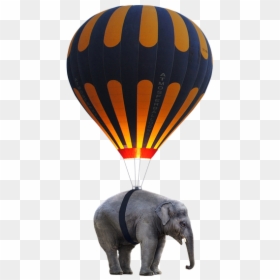 Elephant Balloon Png, Transparent Png - hot air balloon png