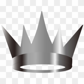 Silver Crown Vector Png, Transparent Png - crown vector png