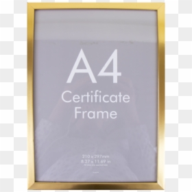 A4 Document Frame - Makeup Mirror, HD Png Download - certificate frame png