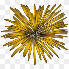Fireworks, Burst, Style 2, Gold, Yellow, Png, Transparent Png - gold firework png